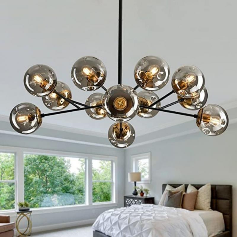 12-Light Glass Chandelier