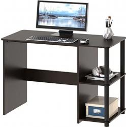 38 Desk With Shelves- Espresso