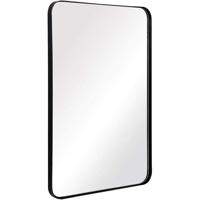 ANDY STAR Wall Mirror for Bathroom, 24x36 Inch Black Bathroom Mirror, Stainless