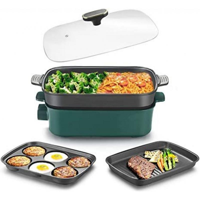 Aewhale Multifunctional Cooking Pot +2 Additional Griddle Pans