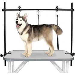 H-Shape Pet Grooming Table Arm with Noose and Clamp for Dogs and Cats