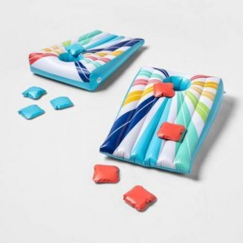 Inflatable Cornhole Pool Game - Sun Squad