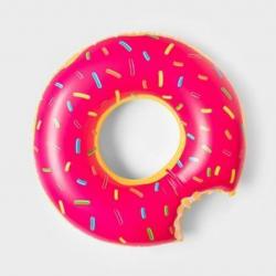 Strawberry Donut Pool Float Bright Pink - Sun Squad