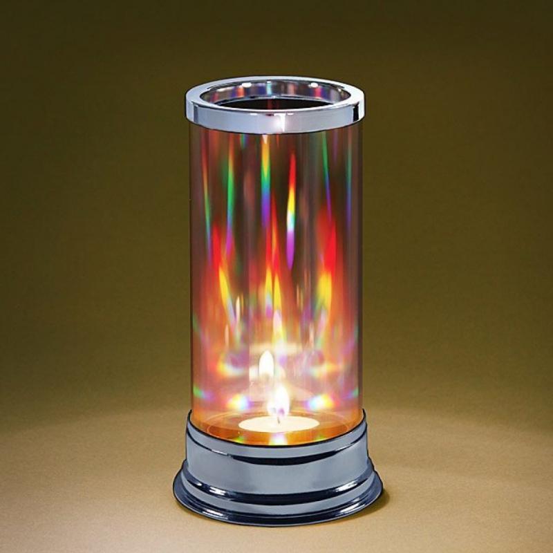 Holographic Prism Candle Lantern - Creates 3D Patterns With One Tea Light