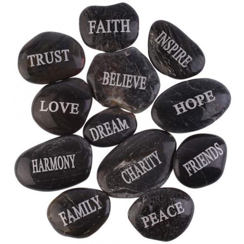 PMLAND Inspirational Bulk Faith Stones, Large