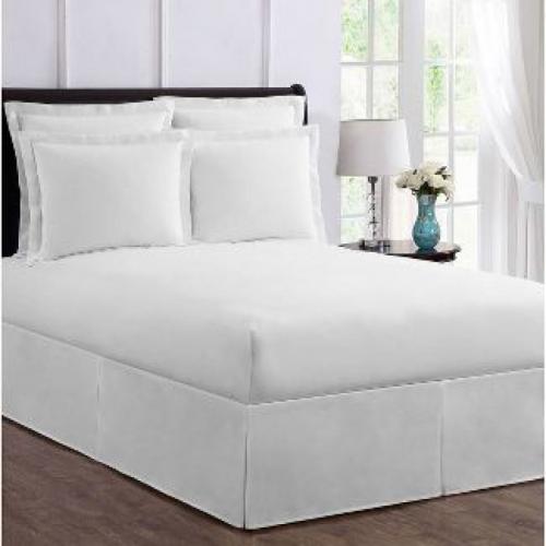 Twin Magic Skirt Tailored Bedskirt, White, 100% Polyester
