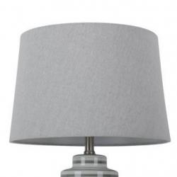 Threshold Large Linen Mod Drum Lampshade Gray