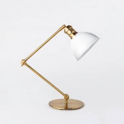 Metal Desk Lamp Antique Brass (Includes LED Light Bulb)