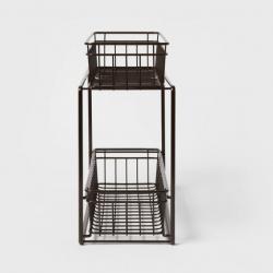 2 Tier Slide Out Storage Rack Slim - Threshold™