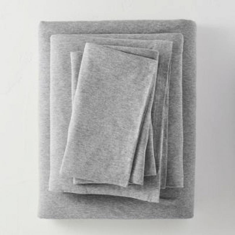 King Jersey Solid Sheet Set Light Gray - Casaluna (Please be advised that sets may be missing pieces or otherwise incomplete.)