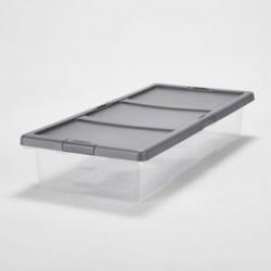 Underbed Latching Clear Storage Box - Brightroom