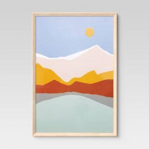 25.52x37.52 Wedge Poster Frame Natural - Room Essentials