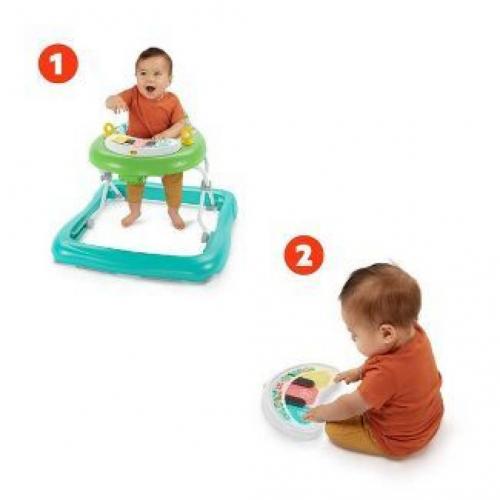 Bright Starts Tiny Trek 2-in-1 Walker - Jungle Vines