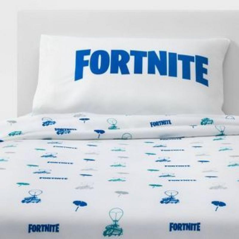 Twin Fortnite Battle Bus Sheet Set (NO FITTED SHEET)