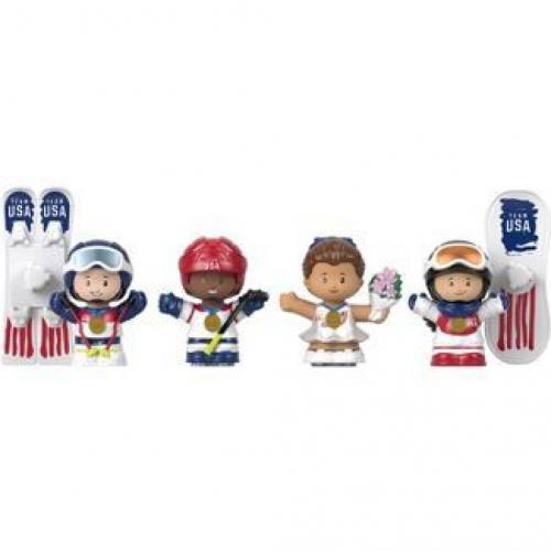Fisher-price Little People Team Usa Winter Sports Collector Set