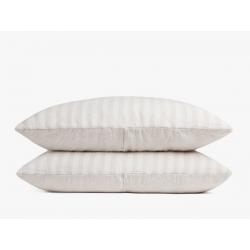Linen Affairs Pillowcovers 2 Pieces Stripe (White) King