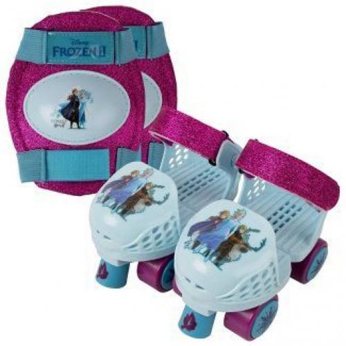 Disney Frozen 2 Kids' Roller Skate with Knee and Elbow Pads