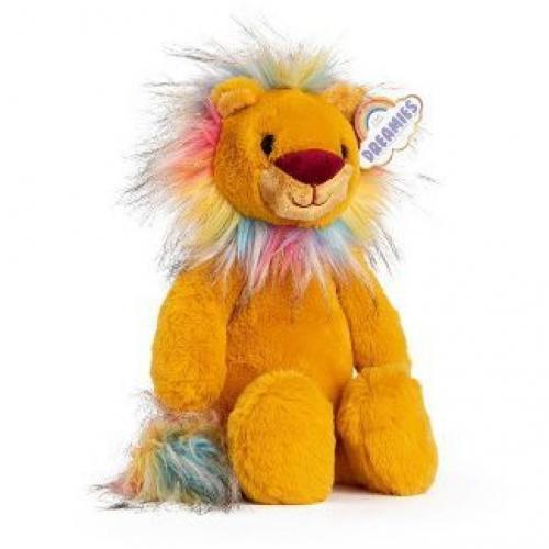Dreamies Plush Lion with Rainbow Maine and Tail