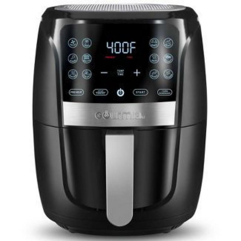5qt 12-Function Guided Cook Digital Air Fryer - Black