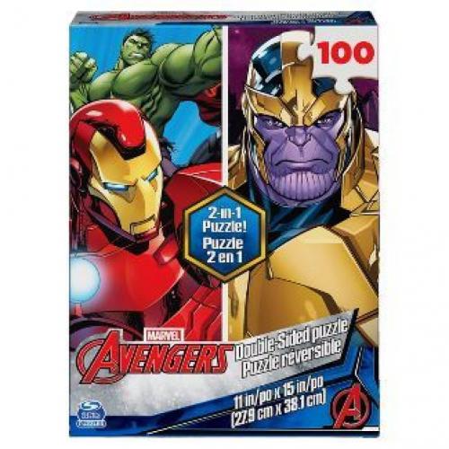 Spin Master Marvel Avengers Kids' Reversible Jigsaw Puzzle - 100pc