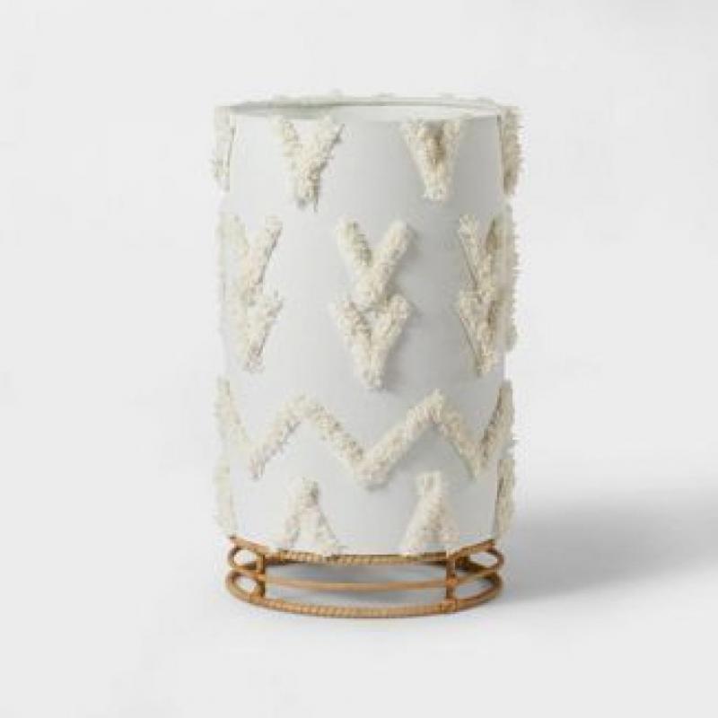 Pillowfort Boho Rattan Cylinder Nightlight