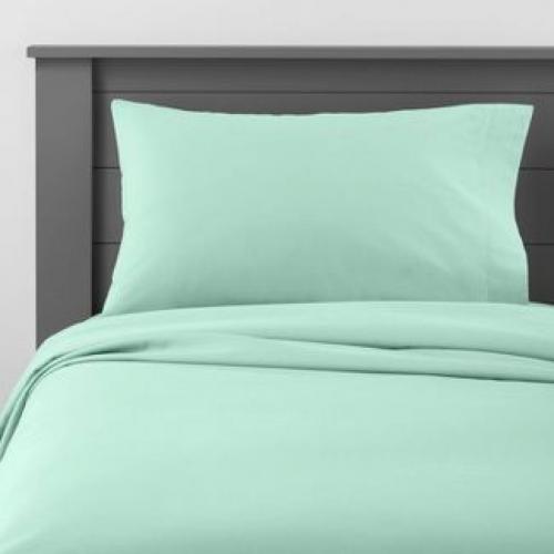 Full Solid Cotton Sheet Set Mint - Pillowfort (Please be advised that sets may be missing pieces or otherwise incomplete.)