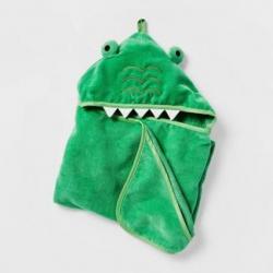 Alligator Hooded Bath Towel Green - Pillowfort