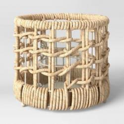 Small Maize Outdoor Lantern Candle Holder Tan