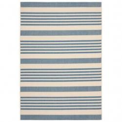 4' x 5'7 Santorini Outdoor Rug Beige/Blue - Safavieh