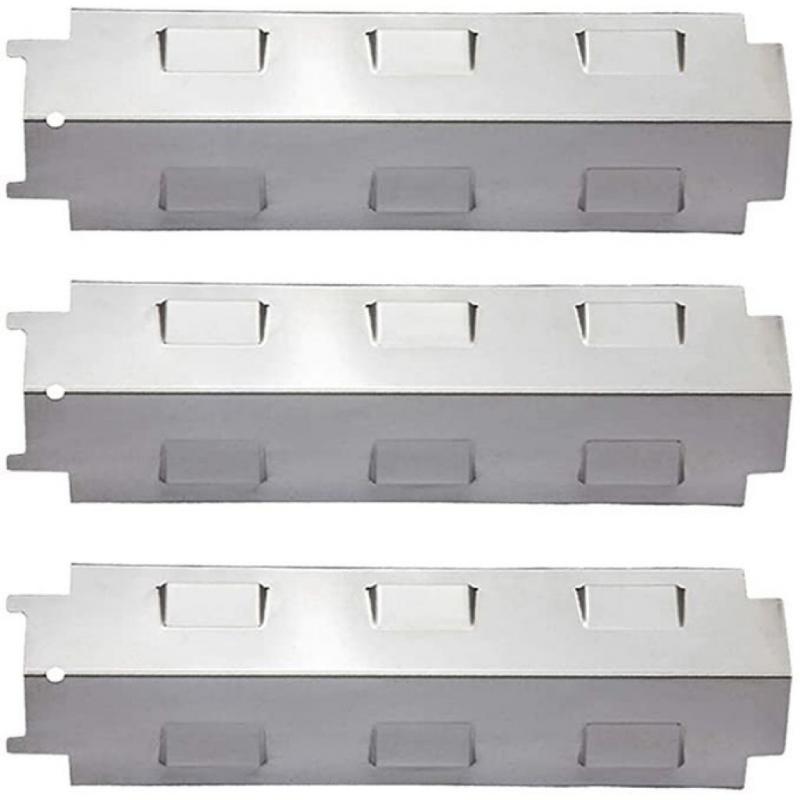 Stainless steel grill heat plate set of three