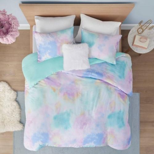 Watercolor Tie Dye Printed Duvet Cover Set