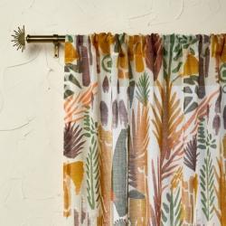 Burnout Sheer Light Filtering Curtain