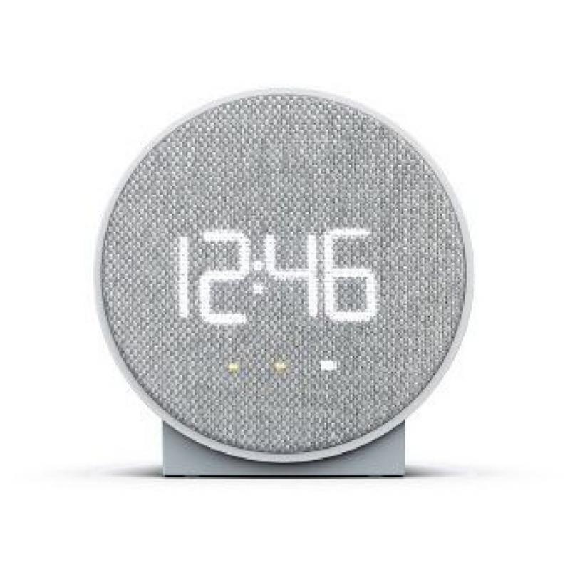 Round Time Table Clock Gray