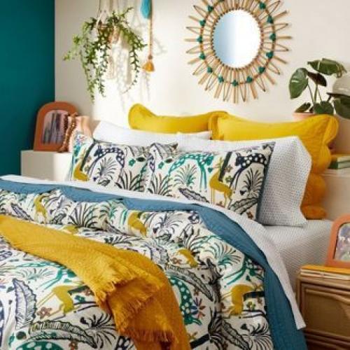 3pc Full/Queen Jungle Print Comforter & Sham Set - Opalhouse