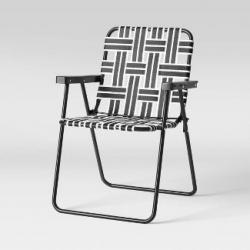 Web Strap Patio Chair - Black - Room Essentials