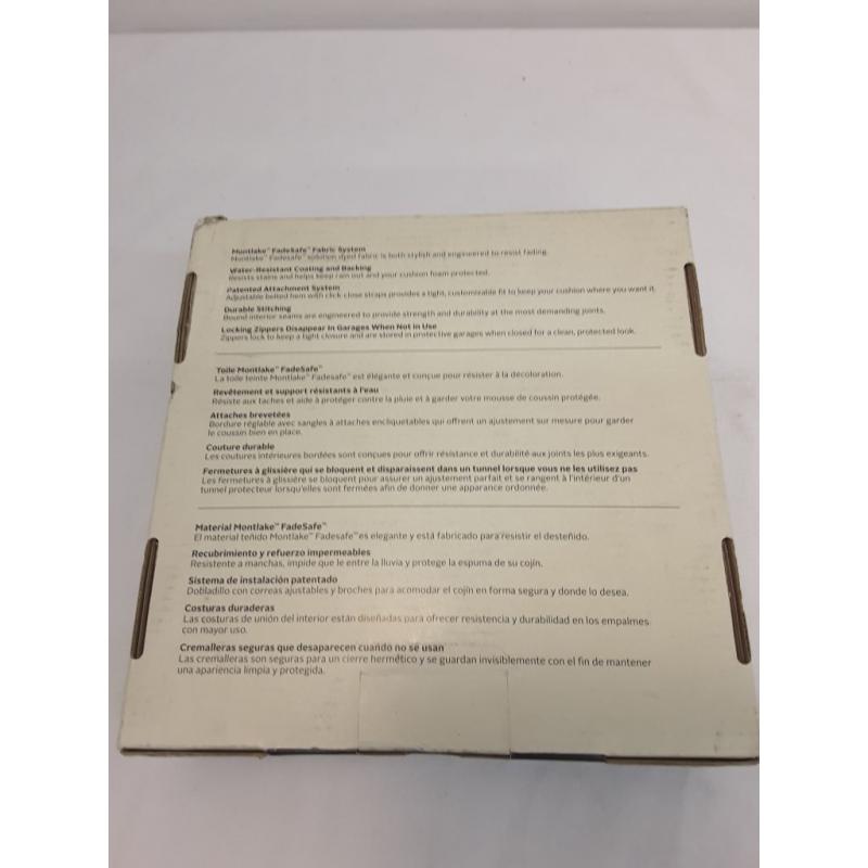 25 x 25 x 5 Montlake Water-Resistant Patio Seat Cushion Slip Cover Heather Gr