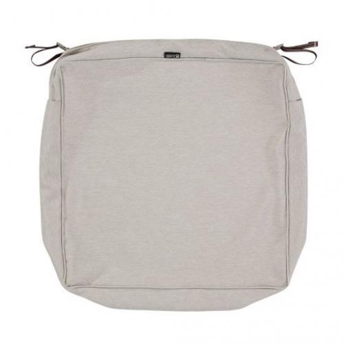 25 x 25 x 5 Montlake Water-Resistant Patio Seat Cushion Slip Cover Heather Gr