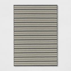 5'x7' sage/charcoal patio rug