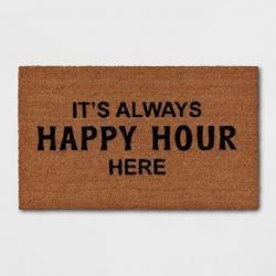 1'6x2'6 It's Always Happy Hour Here Doormat Black - Opalhouse