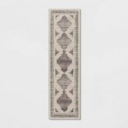 2'x7' Runner Cromwell Washable Printed Persian Style Rug Tan - Threshold