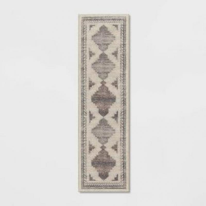 2'x7' Runner Cromwell Washable Printed Persian Style Rug Tan - Threshold