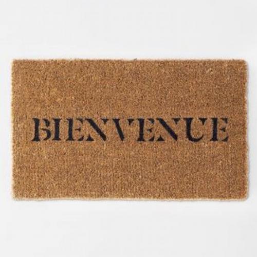 1'6x2'6 Bienvenue Doormat Black - Threshold™