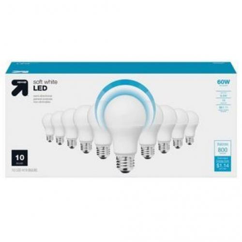 Led 60w 10pk Light Bulbs Soft White - Up & Up