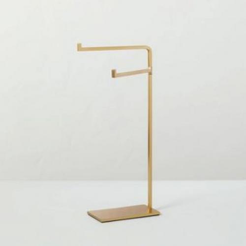 Metal Hand Towel Stand Brass Finish - Hearth & Hand with Magnolia