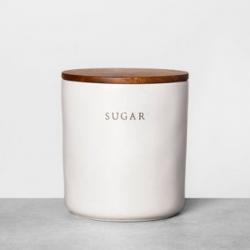 Stoneware Sugar Canister with Wood Lid - Hearth & Hand with Magnolia