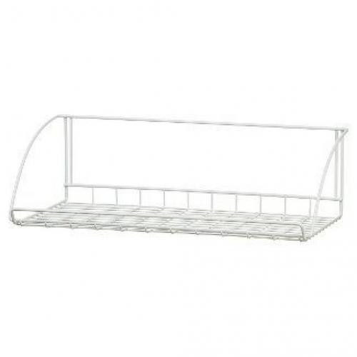 ClosetMaid 24 Wall-Mounted Wire Utility Shelf White