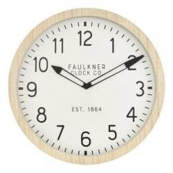 16 Wall Clock Wood - Threshold™