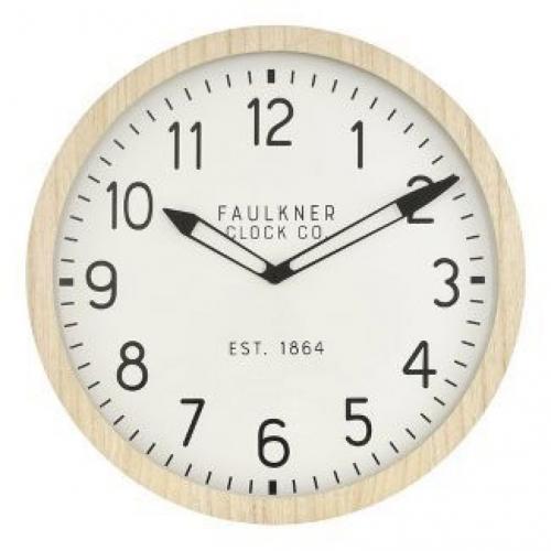 16 Wall Clock Wood - Threshold™