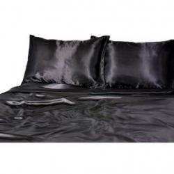 Elite Home Luxury Satin Solid Sheet Set Full Size