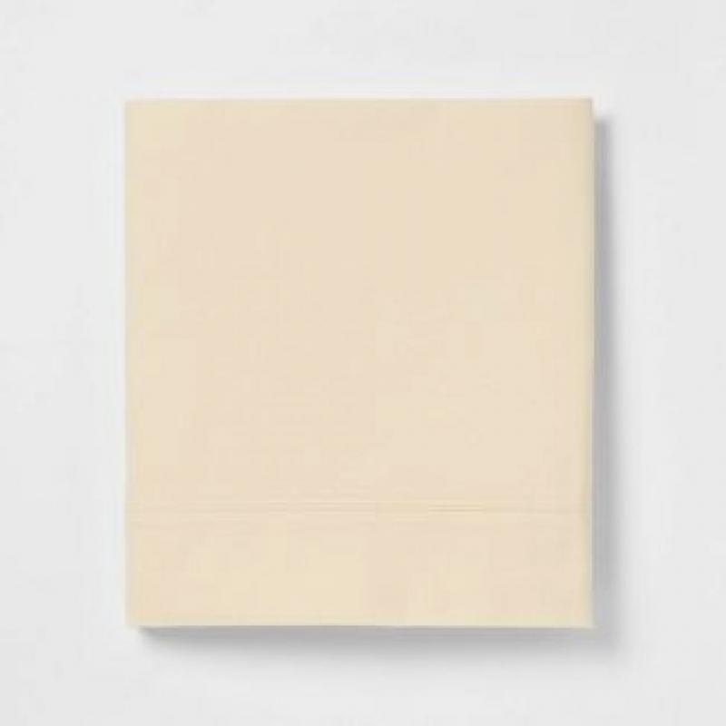 Twin 300 Thread Count Ultra Soft Flat Sheet Light Yellow